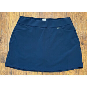 Greg Norman Play Dry Golf Skort Skirt Navy Pull-On Pockets - Women’s L